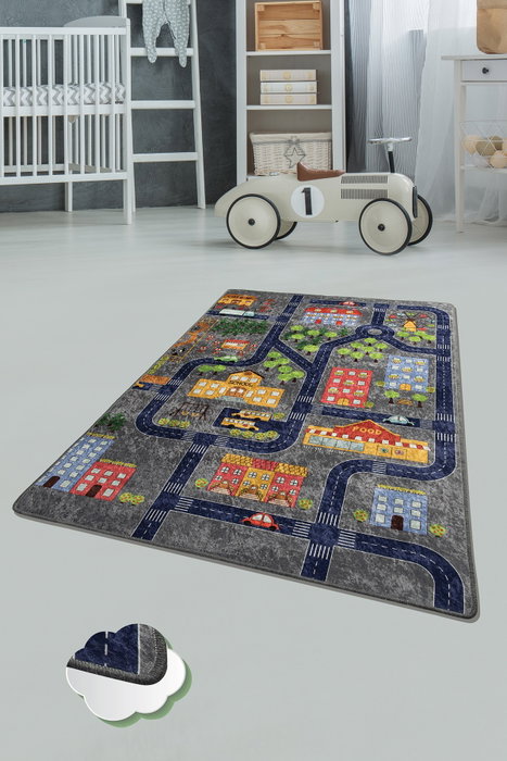 Conceptum Alfombra Small Town - Grey 100 x 160 cm Conceptum Alfombra Small Town - Grey 100 x 160 cm